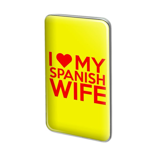 I Love My Spanish Wife Metal Rectangle Lapel Hat Pin Tie Tack Pinback