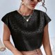 thumbnail image 3 of Camiseta de manga corta informal de verano con cuello redondo y estampado de leopardo para mujer, 3 of 6