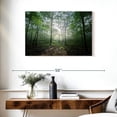 thumbnail image 3 of Elephant Stock Lighting Forest Ii Wall Art - Horizontal Canvas Wall Art - Living Room Wall Decor - Nature Canvas - Green And Beige Decor By Philippe Manguin - 36" x 24", 3 of 8