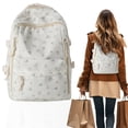 thumbnail image 2 of Large Capacity Lightweight Backpack, Ongmies Beige Travel Daypack for Women Men, Laptop Bookbag for Work, 2 of 7