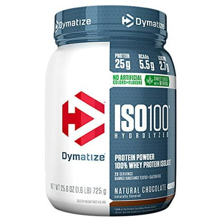 UPC 705016355068 product image for Dymatize ISO 100 Hydrolyzed 100% Whey Protein Isolate Powder, Natural Chocolate, | upcitemdb.com