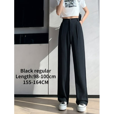 2021 Fashion High Waist Womans Wide Leg Pants Loose Casual Full Length  Ladies Trousers Spring Autumn Print Female Skirt Pants Q0801 From 11,14 €
