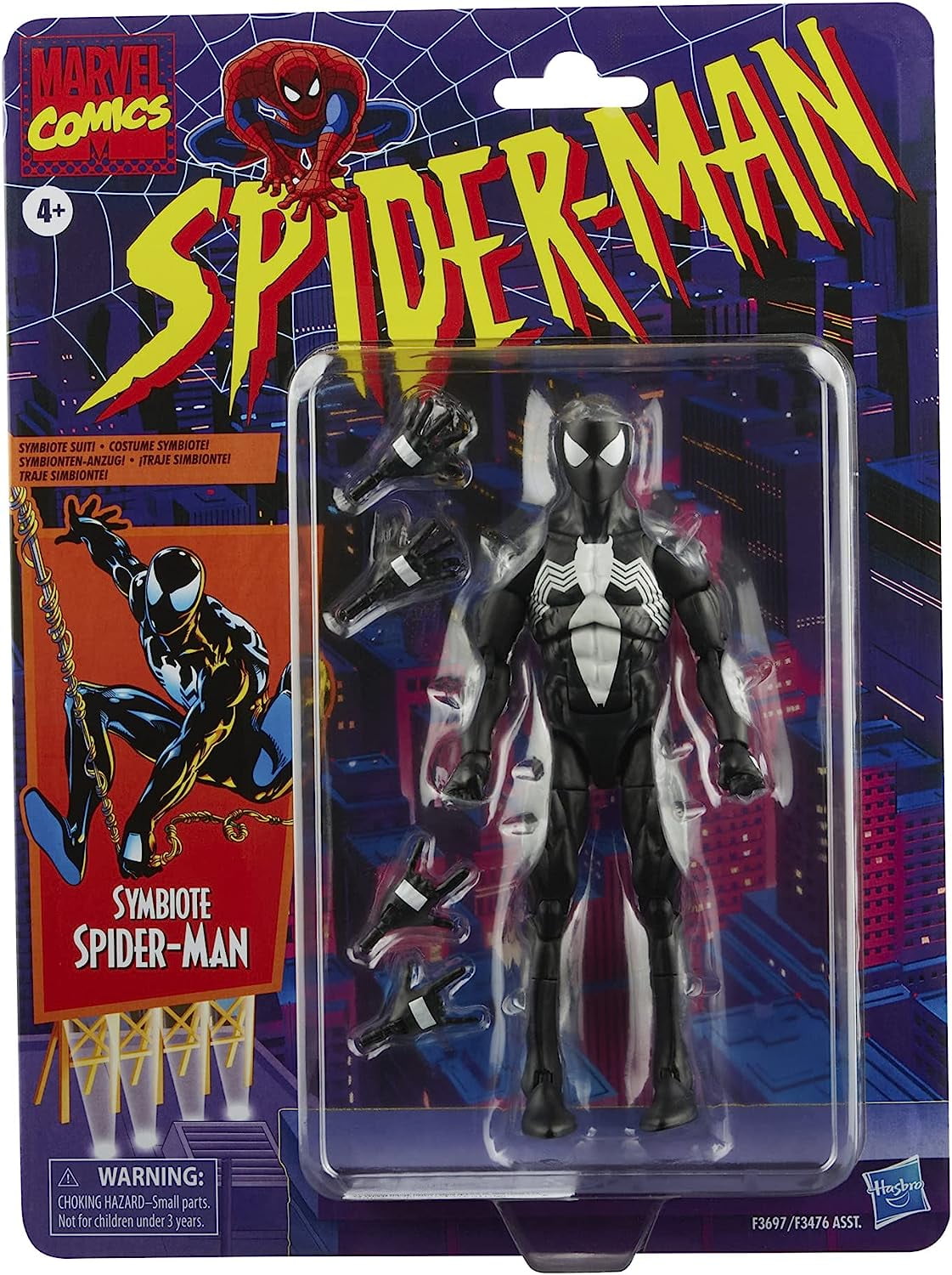 Hasbro Marvel Legends 6-inch Spider-Man Symbiote Collection Figure, Accessories