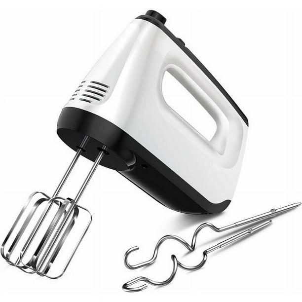Batidora De Mano, 6 Niveles De Velocidad 400W con 2 Batidores Y 2 Ganchos Para Masa, Función Turbo, Diseño De Botón De Expulsión, Batidora Portátil Para Hornear, Para Salsas, Crema, Nata