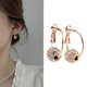 thumbnail image 4 of Pendientes De Aro Sparkle Round Hoops Colorful Crystals Zircon Pendientes Para Mujer Scienceny AP006514-02, 4 of 6