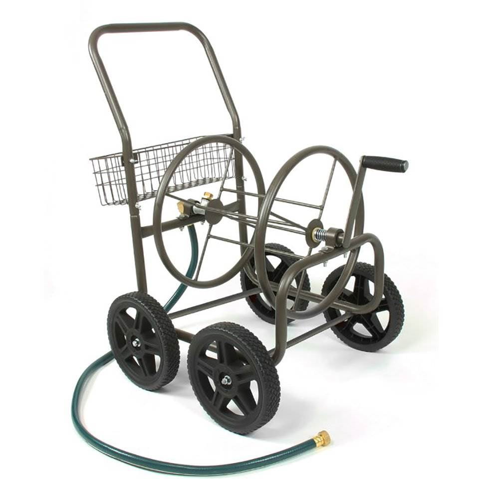 Liberty Garden Products 4 Wheel Residential Hose Reel Cart Holds Up to