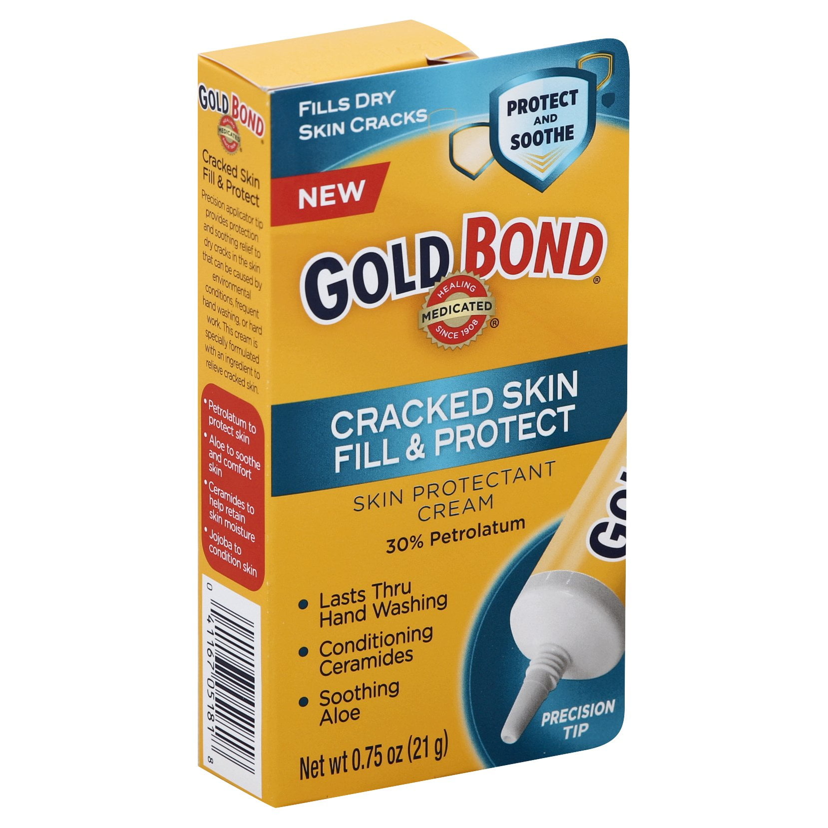 Gold Bond Cracked Skin Fill Protect Cream 0 75oz Walmart Com