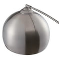 thumbnail image 3 of Teamson Home Lampe de Sol Arquée Courbée Éclairage Moderne - Nickel / Marbre Blanc, 3 of 5