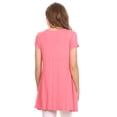thumbnail image 4 of Women's Casual Solid Color Blouse Tunic Top Shirt, 4 of 4