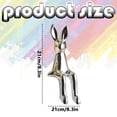 thumbnail image 3 of Easter Bunny Figurine, Cute Modern Easter Statue Tabletop Sculpture Centerpieces Decorations, Adorable Happy Easter Rabbit Statue with Easter Eggs for Spring Indoor Decorations, Tabletop Centerpieces, 3 of 6