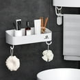 thumbnail image 4 of Steadline Corner Bathroom Organizer Wall Mounted Space Saving Storage Shelf for Toiletries Cosmetics Shower Essentials No Drill Installation Modern Home Solution, 4 of 6