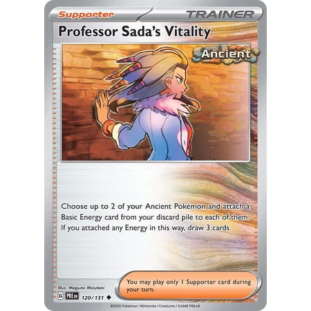 Pokemon Prismatic Evolutions Uncommon Professor Sada's Vitality #120
