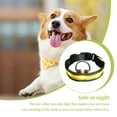 thumbnail image 1 of Collier Lumineux Ajustable pour Animaux de Compagnie Randonnée Animaux Marche Nocturne Animal Ras-de-Cou Éclairé Portable Lavable Colliers Fournitures pour Animaux Cadeau Jaune P, 1 of 9