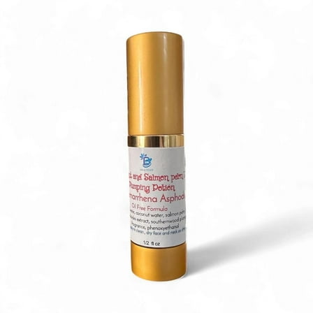 Diva Stuff Pink Coconut & Salmon Pdrn Facial Plumping Potion with Anemarrhena Asphodeloides Hyaluronic Acid Niacinamide Oil-Free Serum