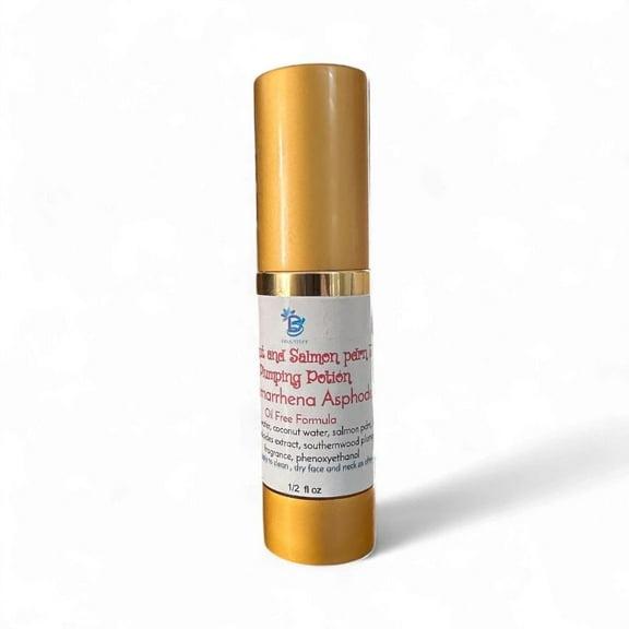 Diva Stuff Pink Coconut & Salmon Pdrn Facial Plumping Potion with Anemarrhena Asphodeloides Hyaluronic Acid Niacinamide Oil-Free Serum