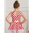 thumbnail image 4 of inhzoy Kids Girls Ballet Tutu Dance Dress Candy Cane Striped Christmas Outfit Red 6, 4 of 9