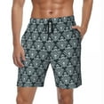 thumbnail image 1 of Baroque Print Board Shorts Summer Blue and Gold Board Short Pants Man Fast Dry Hawaii Printed Large Size Swim Trunks, 1 of 5