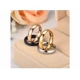 thumbnail image 4 of Anillo De Pareja De Titanio Liso De Acero Inoxidable Simple Xtellar plateado, 4 of 4