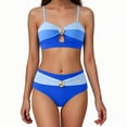 thumbnail image 2 of Traje de baño de una pieza para mujer, moda de primavera para mujer, conservador, color sólido, estilo falda, conjunto de traje de baño con abertura, traje de baño de moda de playa para mujer, trajes, 2 of 7