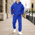 thumbnail image 6 of GiLiling Kids Tracksuit Outfit, 2-Piece Boys Girls Sweatsuit, Hooded Sweatshirt and Jogger Sweatpants Athletic Clothing Set with Pocket (Blue, 2-3 Years), 6 of 6