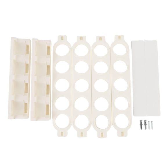 BOKYAN Wall‑Mount Coffee Capsule Organizer – Large Capacity, Magnetic Adhesive Rack for Kitchen, Dorm, Office – Sleek White Design