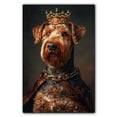 thumbnail image 3 of Dog Canvas Print Funny Airedale Terrier Dog Painting Poster Vintage Wall Art Starry Night Artwork Picture for Bedroom Decor, 3 of 6