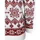 thumbnail image 4 of Suéter navideño de cuello alto para mujer, suéter de punto con estampado de alce, jersey informal de manga larga, tops de invierno, 4 of 5