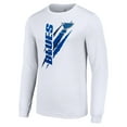 thumbnail image 2 of Men's Starter White St. Louis Blues Color Scratch Long-Sleeve T-Shirt, 2 of 3
