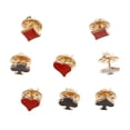 thumbnail image 3 of MasteelfCA 8PC Fashion Badge Personality Fun Red Heart Plum Square Playing Cards Collar Pin Collar (Random Style), 3 of 7