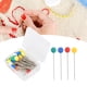 thumbnail image 5 of Herramienta de costura tamaño pequeño peso ligero alfiler recto de cabeza plana fácil almacenamiento para coser decoraciones para coser ANGGREK Otros, 5 of 8