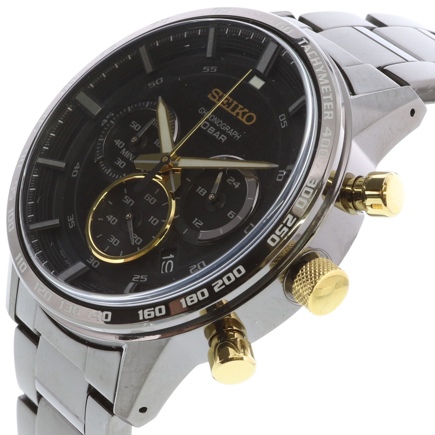 Seiko Essentials Quartz Black Dial Men's Watch SSB363P1 - Walmart.com