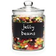 thumbnail image 1 of Circleware Chalkboard Preserving Glass Canister Jar with Glass Lid, 2.3 L, Clear, 1 of 1