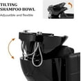 OmySalon Salon Shampoo Bowl and Chair, Shampoo Chair Extra Wide Seat