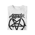thumbnail image 2 of Anthrax - Pentagram Logo Unisex T-Shirt - Black - Small, 2 of 5