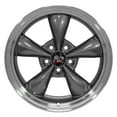 thumbnail image 2 of OE Wheels FR01 17 Inch Rim Fits Mustang Bullitt Style 5x114.3 17x9 Gloss Anthracite Machined Lip - Hollander 3448 (1), 2 of 5