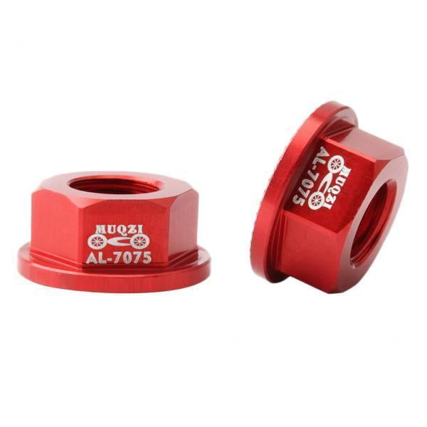 3x 2Pcs / Pack Tuercas de Seguridad Hexagonales con Brida de Aleación de Aluminio para Bicicletas de Equilibrio para , Bicicletas de Empuje - Var Sunnimix Tuerca de bujes de bicicleta para niños