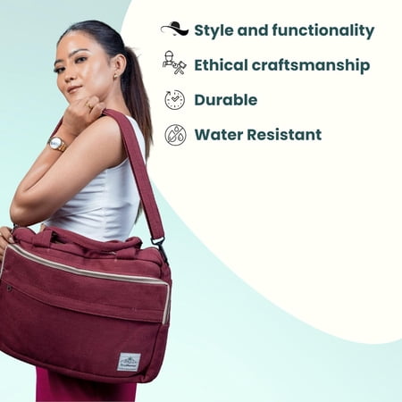Eco Laptop Side Bag Eco-friendly laptop bag Sustainable Laptop Bag Hemp Laptop Bag Unisex Laptop Bag