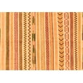 thumbnail image 1 of Ahgly Company Indoor Rectangle Oriental Orange Modern Area Rugs, 5' x 7', 1 of 4