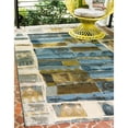 thumbnail image 2 of Unique Loom Glyph Outdoor Geometric Area Rug or Runner, 2 of 3