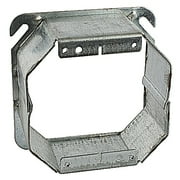 Steel City 52-C-54-2, 4" SQ, 2" Raised, Steel, 2 Device, Square Box Cover, 10 pc