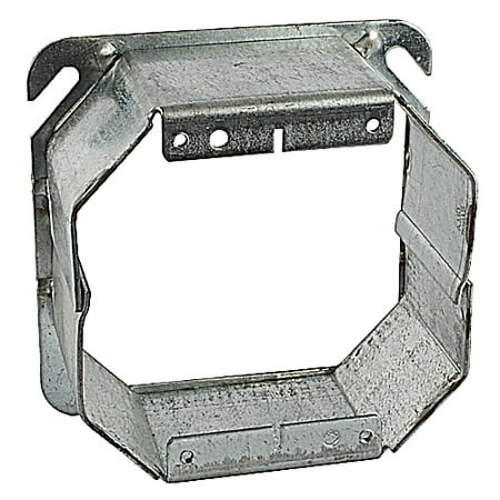 Steel City 52-C-54-2, 4" SQ, 2" Raised, Steel, 2 Device, Square Box Cover, 10 pc