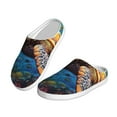 thumbnail image 2 of Daiia Colorful Underwater Sea Turtle Print Women’s Fuzzy Slippers Memory Foam Lightweight House Shoes Cozy Loafer Flannel House Shoes-35/36, 2 of 7