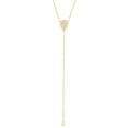 thumbnail image 2 of 14K Gold and Diamond Pear Shape Lariat Fashion Necklace, 2 of 4