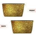 thumbnail image 2 of Gold Handbag Purse Tote Organizer Zipper Closure Cosmetic Pouch Bag For Travelling, 2 of 7