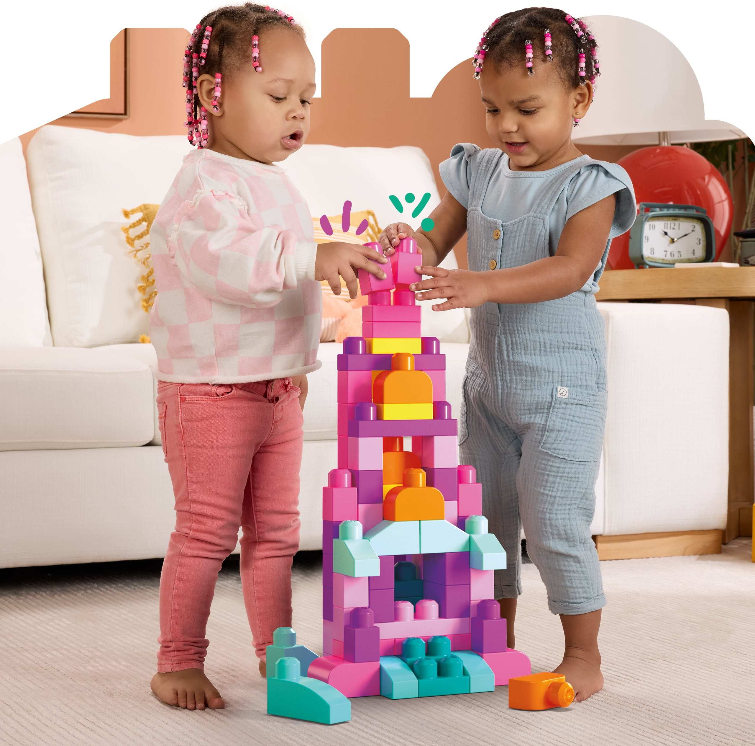 Mega Bloks Grand sac de blocs [80 pièces] Âges 1-5