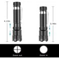 thumbnail image 4 of 4pcs Small LED Flashlight,500 Lumens with Clip,5Modes,Zoom,IPX4 Waterproof Portable[Energy Class A++], 4 of 5