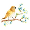 thumbnail image 2 of Vess, June Erica 20x20 White Modern Wood Framed Museum Art Print Titled - Springtime Songbirds III, 2 of 4