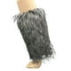 thumbnail image 1 of Minnieouse Calentadores de brazos mullidos, mangas blancas de imitación para niñas, disfraz, calentadores de piernas mullidos blancos, fundas Prendas para la parte inferior del cuerpo gris negro 40cm, 1 of 6