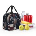 thumbnail image 5 of Pofeuu Vintage American Deer Print Lunch Bag Lunch Box Insulated Lunch Bag Adult Lunch Box for Men and Women, 5 of 8