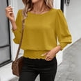 thumbnail image 5 of Women's Solid Color Sportswear Long Sleeved Pullover Top, 5 of 7
